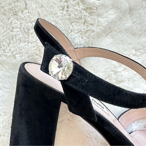 Miu Miu women platform suede sandals size 38 EU Authentic - Picture 5 of 10
